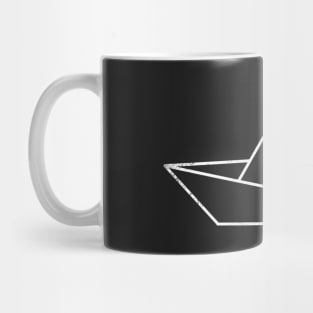 White Paper boat Mug